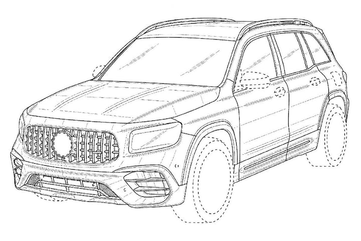 Mercedes-AMG GLB 45 patenttekeningen