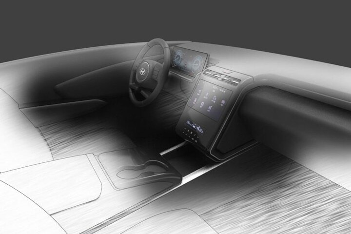 Hyundai Tucson interieurschets