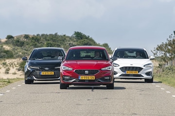 Middenklasser leaseauto Leon Focus Corolla