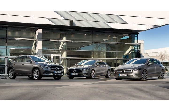 Mercedes-Benz B-klasse, CLA en GLA 250e plug-in hy