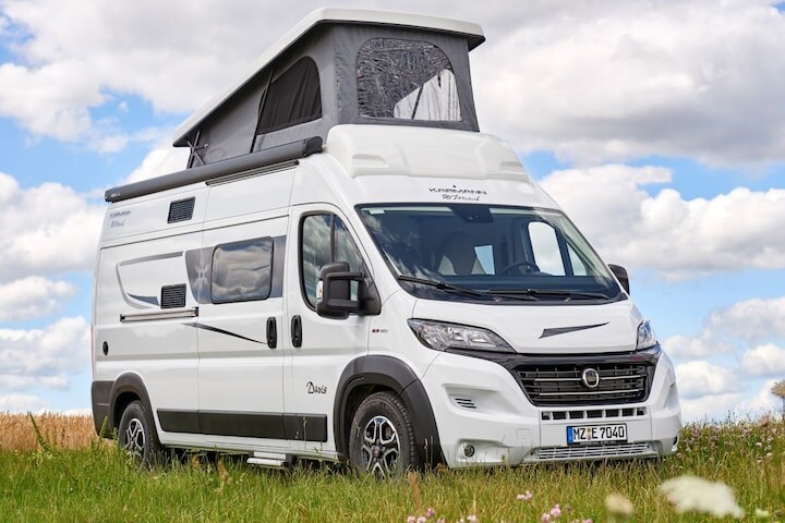 Karmann-Mobil camper uitzicht klapdak