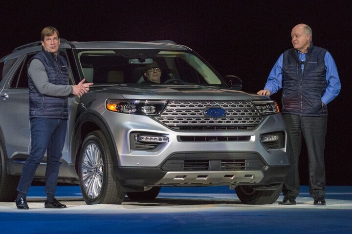 Jim Farley en Jim Hackett Ford