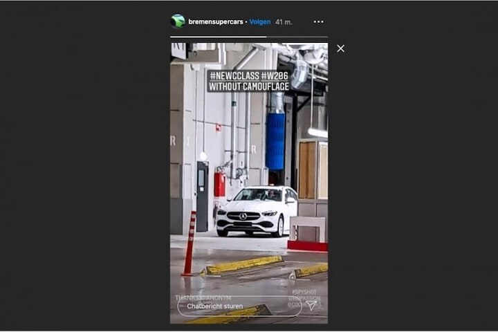 Mercedes-Benz C-klasse betrapt