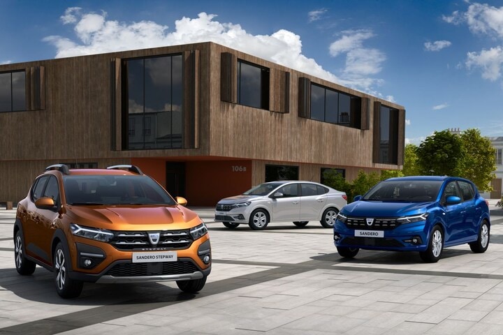 Dacia Sandero, Sandero Stepway en Logan Sedan
