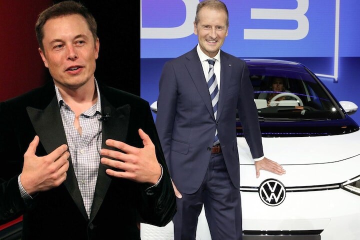 Musk Diess Tesla Volkswagen