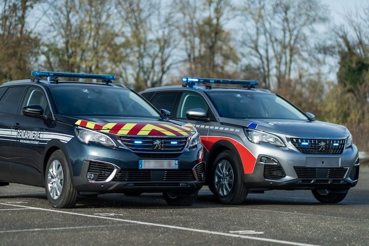 Peugeot 5008 politie Frankrijk gendarmerie