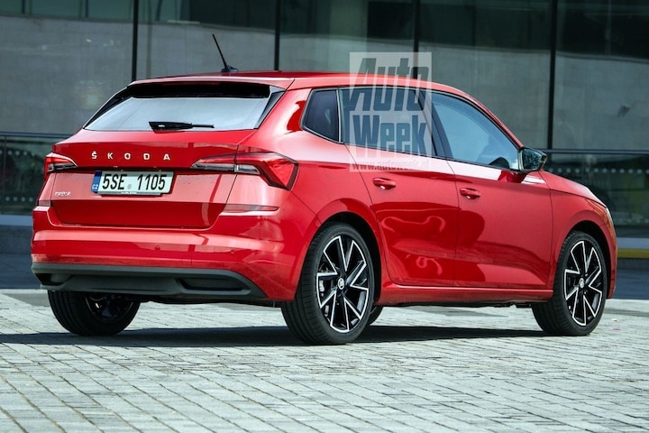 Skoda Fabia illustratie