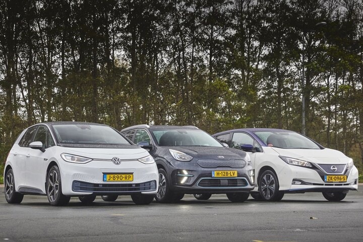 Multitest EV's EV Elektrische Leaf dubbeltest Niro