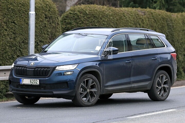 Spyshots Skoda Kodiaq facelift