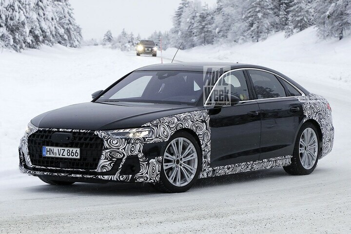 Audi A8 facelift spyshots