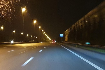 Avondklok rustig snelweg A12