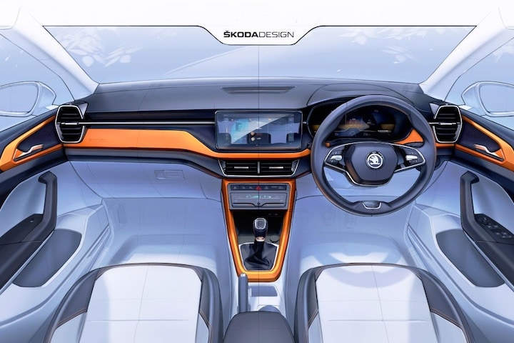 Skoda Kushaq interieur schets