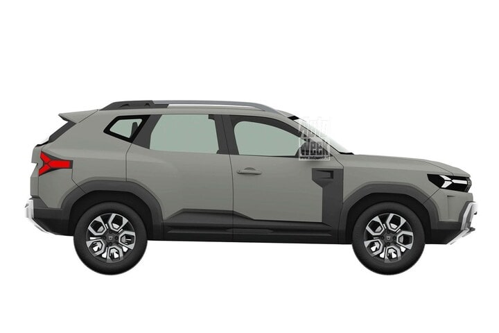 Patentplaten Dacia Bigster