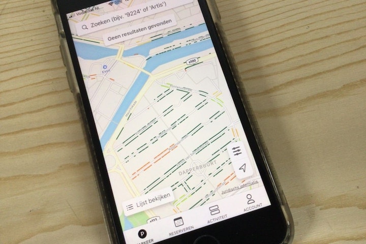 parkeer app parkeren Parkmobile drukte