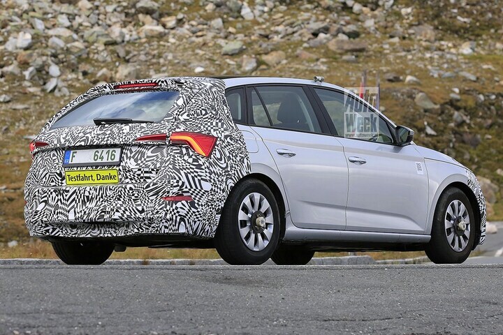 Spyshots Skoda Scala facelift