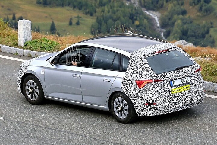 Spyshots Skoda Scala facelift
