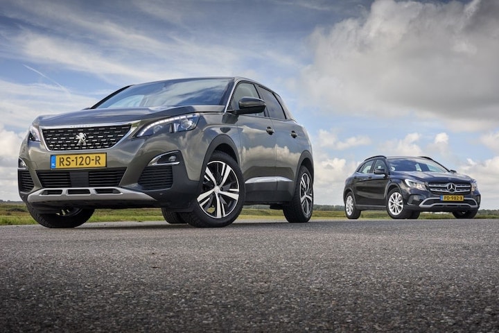 Peugeot 3008 vs. Mercedes GLA occasion dubbeltest