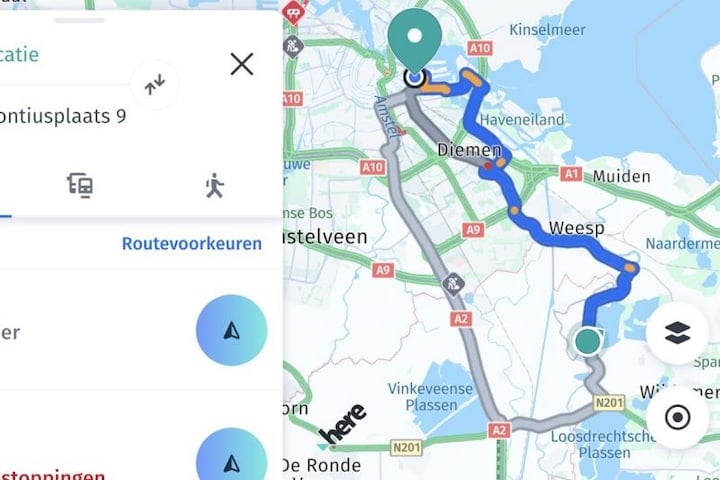 Navigatie apps HERE we go