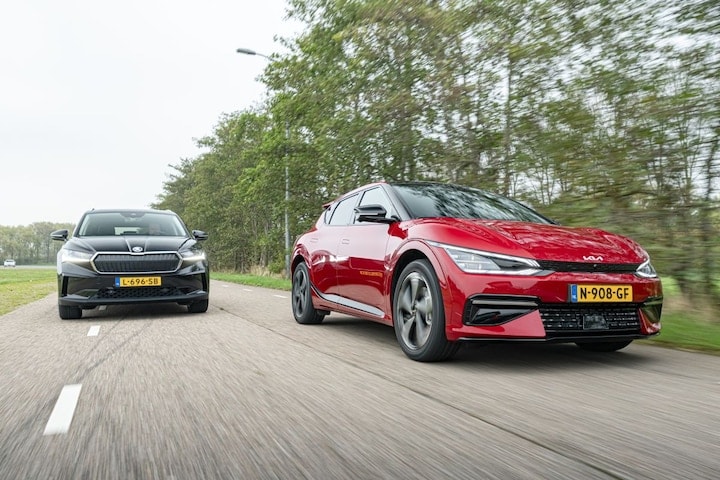Skoda Enyaq Kia EV6 Polestar 2 EV elektrisch rijden