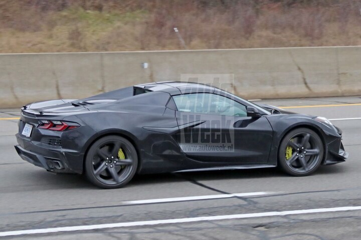 Chevrolet Corvette E-Ray hybride spyshots