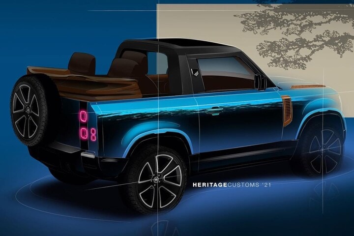 Land Rover Defender convertible Heritage Customs