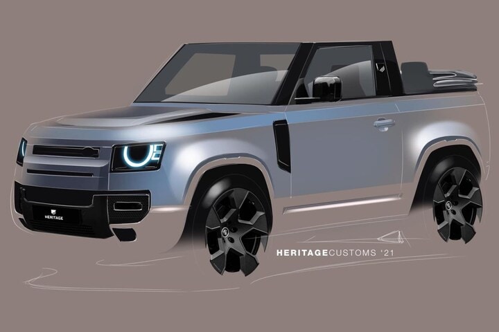 Land Rover Defender convertible Heritage Customs