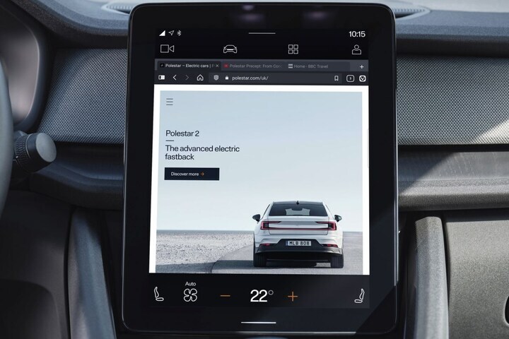 Polestar Vivaldi web browser