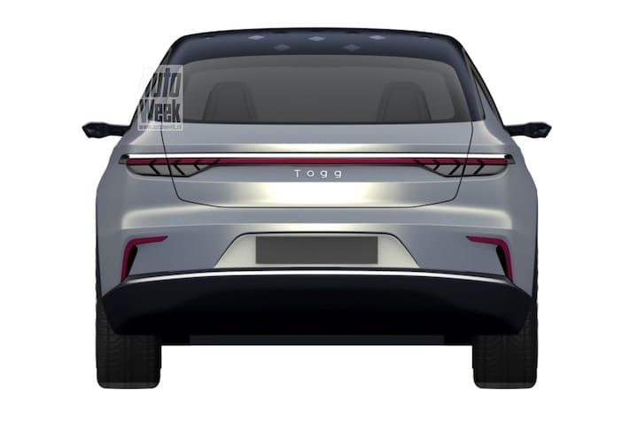 TOGG patent sedan