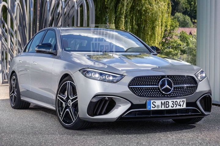 Mercedes-Benz E-klasse - illustratie: Larson