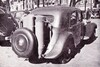 Citroën Traction Avant die op antraciet liep
