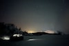 Tesla Model 3 Scandinavië Noorderlicht