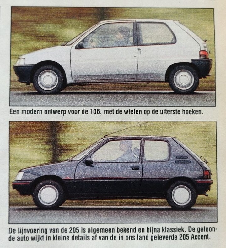 Peugeot 106 vs. Peugeot 205