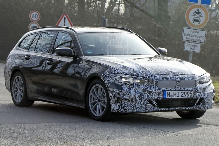 BMW 3-serie facelift spyshots
