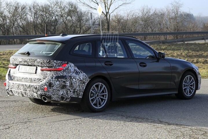 BMW 3-serie facelift spyshots