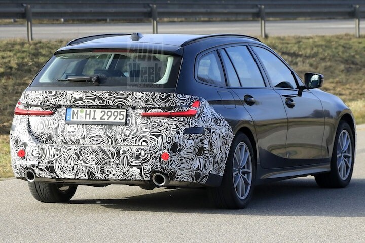 BMW 3-serie facelift spyshots