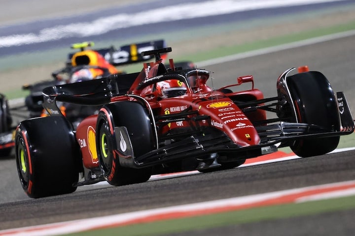 Leclerc Ferrari Perez Red Bull F1 Bahrein (ANP)