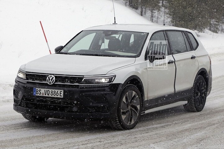 Volkswagen spyshots elektrische SUV Tiguan