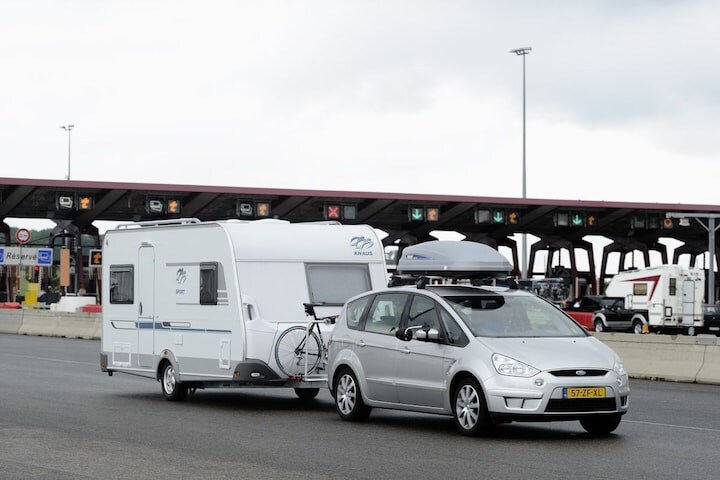 Tol Frankrijk Péage ANP Ford S-Max caravan