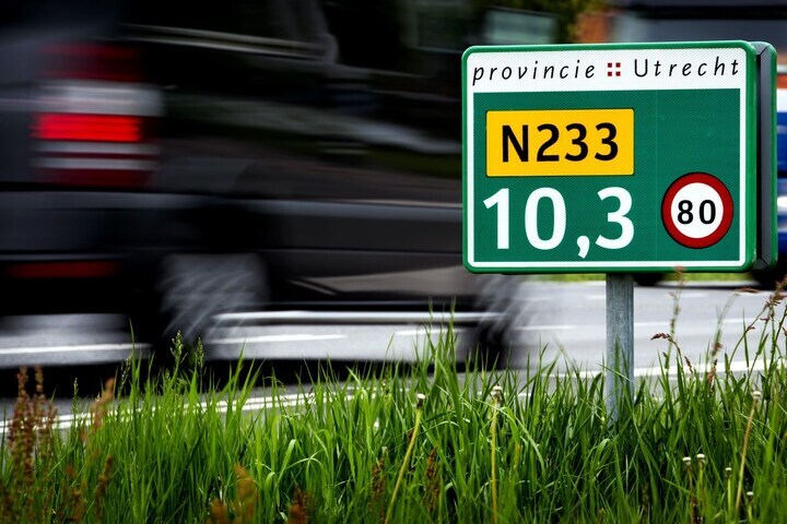 Provinciale weg 80 km Utrecht (ANP)