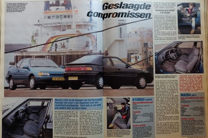 Mazda 323 F vs. Hyundai Scoupé - Uit de Oude Doos