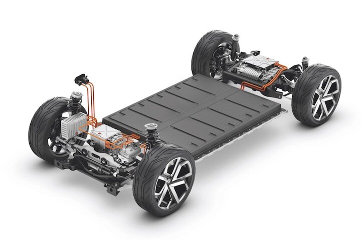VW ID.Krozz concept auto accu platform