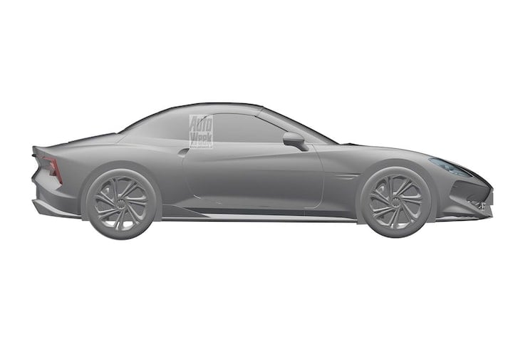 MG Cyberster patent