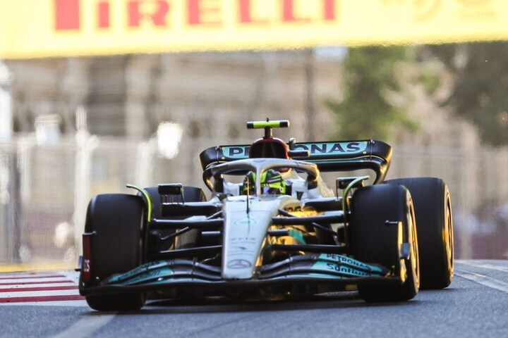 Lewis Hamilton Mercedes Azerbeidzjan GP F1 (ANP)