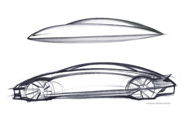 Hyundai Ioniq 6 schets