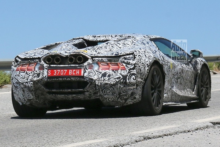 Spyshots Lamborghini Aventador-opvolger