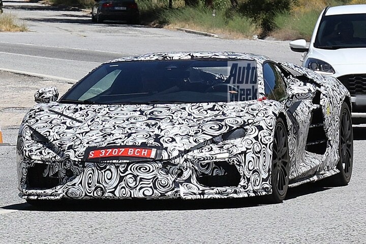 Spyshots Lamborghini Aventador-opvolger