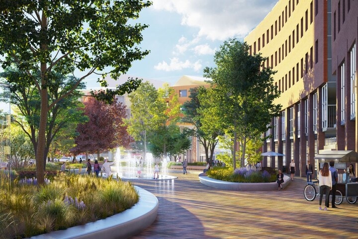 Stationsplein Amersfoort, impressie Ivana Zambeli