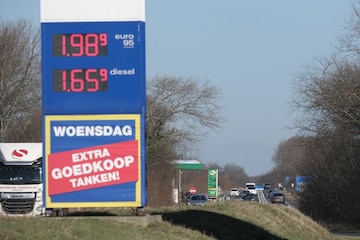 Tankstation benzinepomp zuil benzineprijs