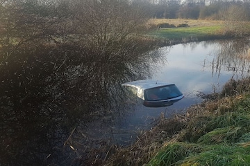 Auto te water Foto ANP
