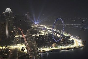 Marina Bay CIrcuit Singapore (nacht) (ANP)